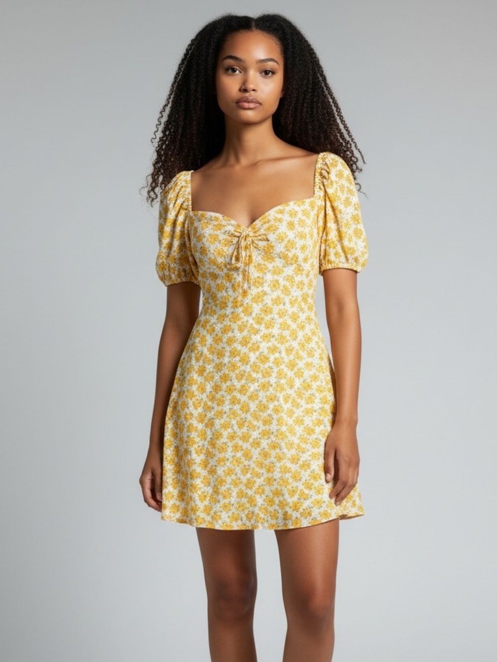 🌼 {RARE} Faithfull the Brand Ditsy Floral Mini Dress - Picture 2 of 9